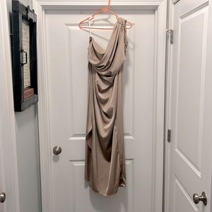 CHAMPAGNE FORMAL DRESS